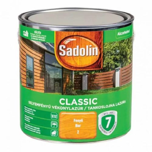 SADOLIN CLASSIC VÉKONYLAZÚR FENYŐ 2,5L