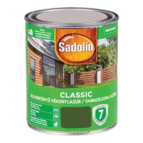 SADOLIN CLASSIC VÉKONYLAZÚR AKÁCZÖLD 0,75L