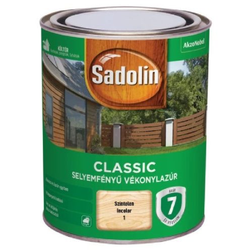 SADOLIN CLASSIC VÉKONYLAZÚR SZINTELEN   0,75L
