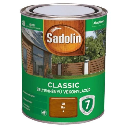 SADOLIN CLASSIC VÉKONYLAZÚR DIÓ 0,75L