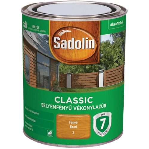 SADOLIN CLASSIC VÉKONYLAZÚR FENYŐ 2  0,75L