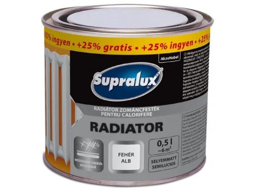 SUPRALUX RADIÁTOR SELYEMMATT FEHÉR 0,5L